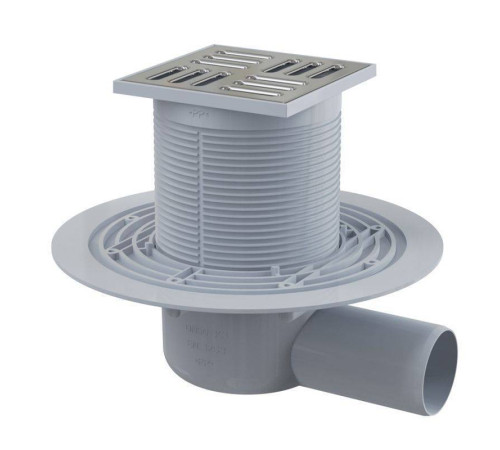 Трап для душа Alca 105х105 мм боковой выпуск 50 мм комбинированный затвор APV1321