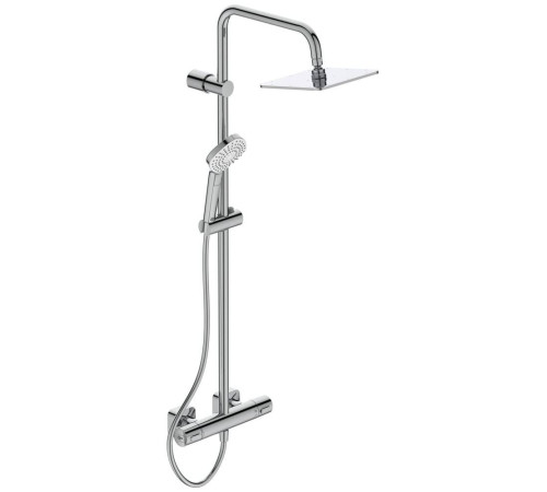 Душевая система с термостатом Ideal Standard Idealrain Cube Evo 200/100 мм A6985AA