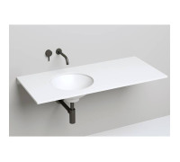 Раковина встраиваемая снизу Salini Marea 42х42х13.8 см S-Stone белый матовый 1802205M