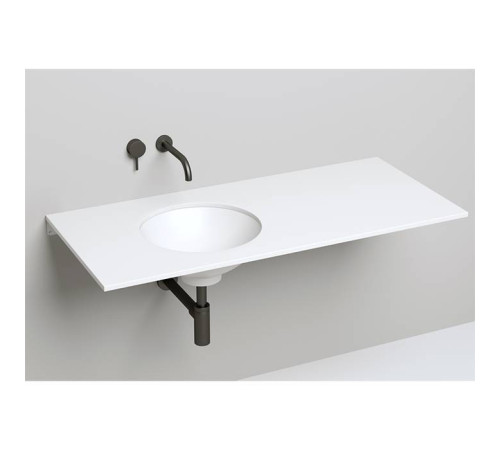 Раковина встраиваемая снизу Salini Marea 42х42х13.8 см S-Stone белый матовый 1802205M