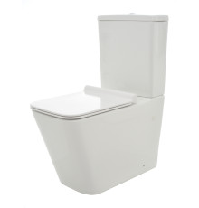 Унитаз напольный Aquanet AQM1003 безободковый с сиденьем микролифт AQM1003