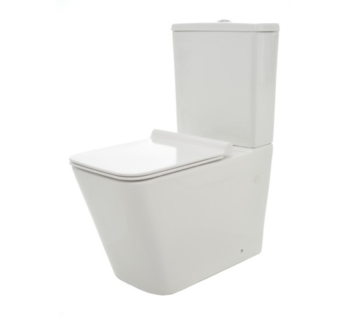 Унитаз напольный Aquanet AQM1003 безободковый с сиденьем микролифт AQM1003