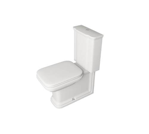 Унитаз-моноблок Kerasan Waldorf 68х36.7 см белый/хром 750990/411701/418101/760390