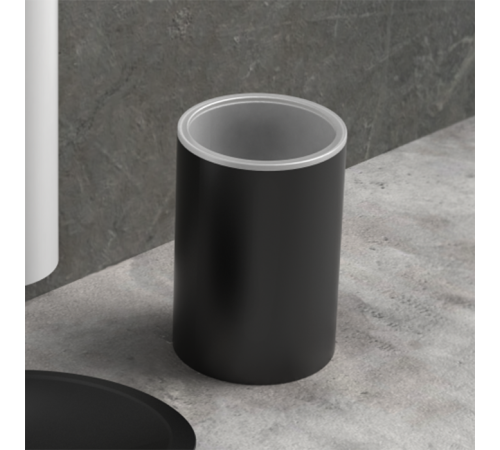 Стакан настольный металлический Colombo Design Plus черный матовый W4941.NM