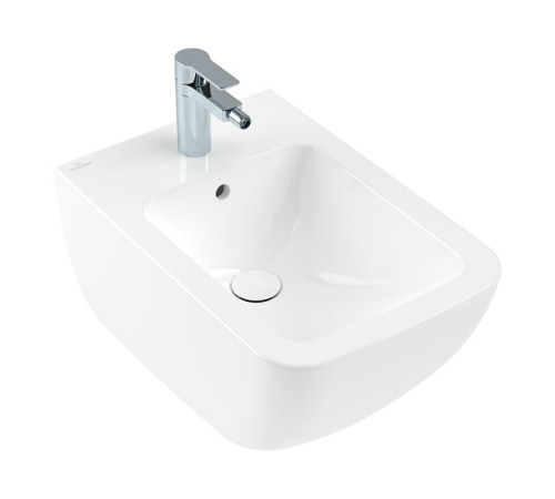 Биде подвесное Villeroy & Boch Subway 2.0 37.5х56х28.5 см CeramicPlus альпийский белый 441100R1