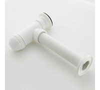 Сифон для раковины Alcaplast A41 бутылочный 1 1/4 x 40 мм с решеткой 63 мм белый A41