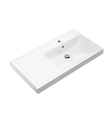 Раковина подвесная Kerama Marazzi Cubo 90х48.5 см правая белый глянцевый CU.wb.90Rh