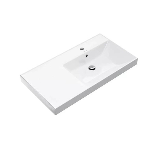 Раковина подвесная Kerama Marazzi Cubo 90х48.5 см правая белый глянцевый CU.wb.90Rh