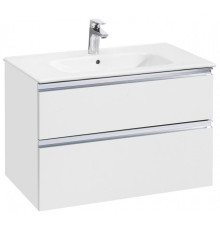 Тумба под раковину подвесная Roca The Gap 800 785x453x515 мм 2 ящика Белый глянец A857399806