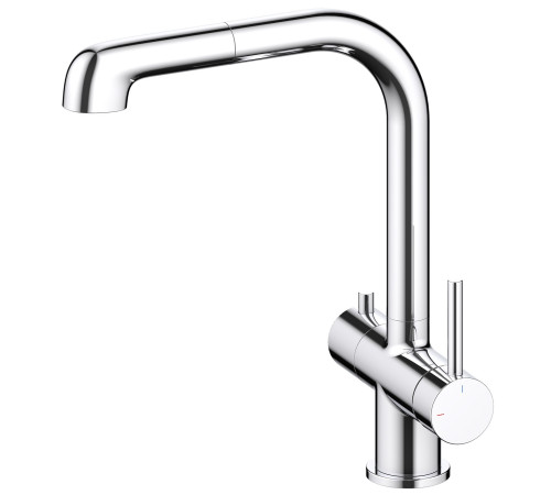 Смеситель для кухни с выдвижным Г-изливом под питьевую воду Timo Saona CoolStart 2346/00FL