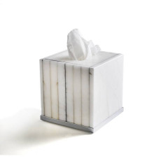 Контейнер для бумажных салфеток 3SC Rigato настольный 13х13х15 см Alabastro AL71SL