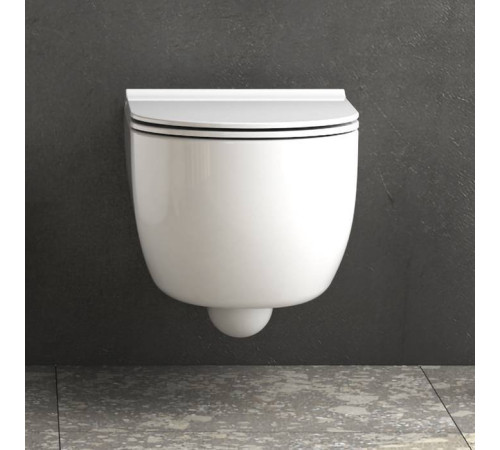 Унитаз подвесной безободковый Globo Mode 53х34 см MES02.BI