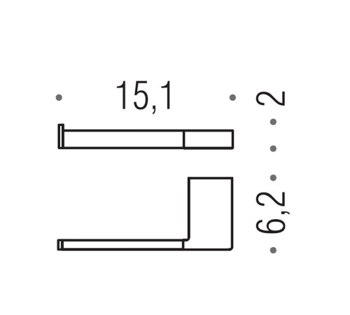 Держатель туалетной бумаги Colombo Design MiniQ левый хром B5008S.CR