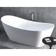 Ванна отдельностоящая Salini Noemi 185х78х72 см S-Stone белый матовый 101811SM