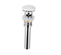 Донный клапан Splendy для раковины с переливом 1 1/4 белый матовый AA3071YURKWM