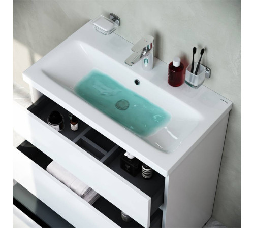 Тумба под раковину напольная AM.PM Gem 75 см 3 ящика белый глянец M91FSX0752WG