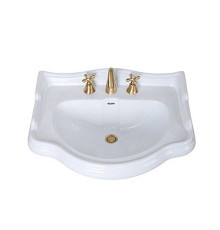Раковина Kerasan Retro 69 69х52 см 3 отверстия белая 104601