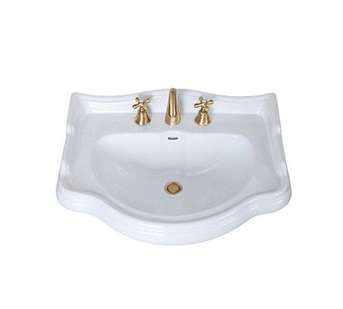 Раковина Kerasan Retro 69 69х52 см 3 отверстия белая 104601