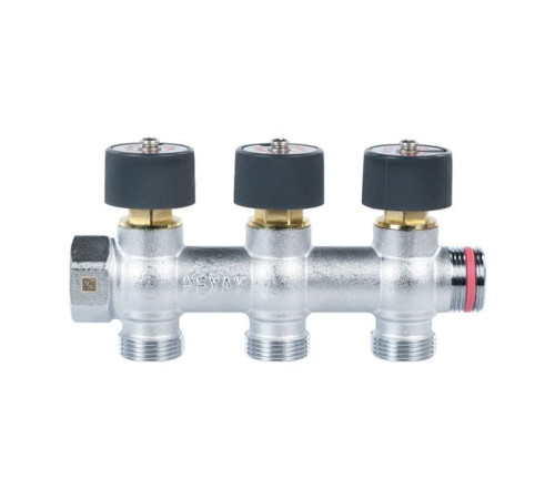 Коллектор распределительный REHAU G1 3 отвода G3/4 EK 11316453001