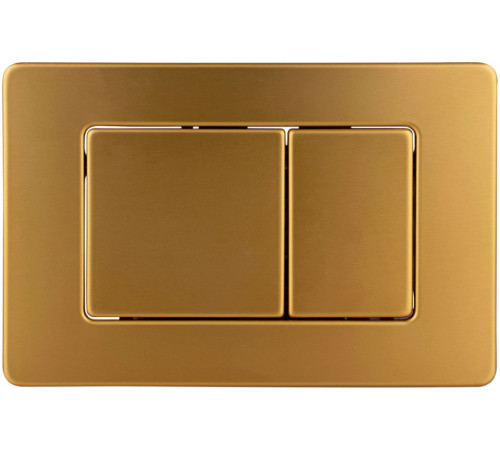 Панель смыва AQUAme нержавеющая сталь золото шлифованное AQM4112BG