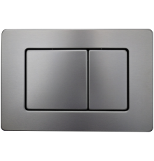 Панель смыва AQUAme нержавеющая сталь серый матовый AQM4112GM