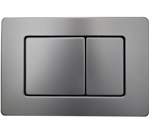 Панель смыва AQUAme нержавеющая сталь серый матовый AQM4112GM