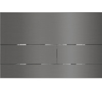 Панель смыва AQUAme нержавеющая сталь серый матовый AQM4117GM