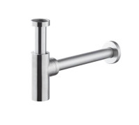 Сифон для раковины Newform X-STEEL 316 под донный клапан 300 мм цвет INOX 244X.50.050