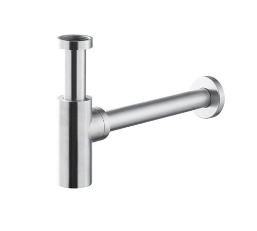 Сифон для раковины Newform X-STEEL 316 под донный клапан 300 мм цвет INOX 244X.50.050