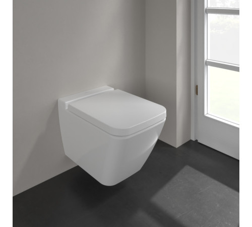 Унитаз подвесной Villeroy & Boch Finion 37.5x56x35 см CeramicPlus альпийский белый 4664R0R1
