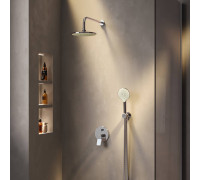 Душевая система AM.PM X-Joy со смесителем, верхним душем и душевым набором FB85A1RH20