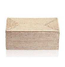 Коробка универсальная Decor Walther Basket UTBMD 30х15.5х14 см с крышкой ротанг светлый 0932191