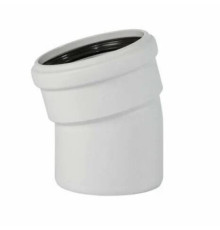 Отвод канализационный Ostendorf HT HTBw 15° 40 мм белый 559350