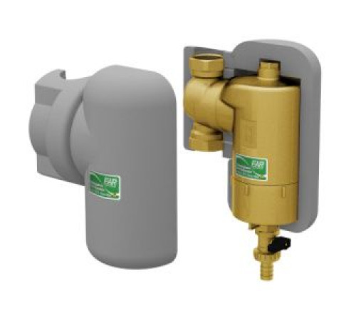 Сепаратор шлама FAR 1 1/4 ВР-ВР с поворотным соединением магнитом и теплоизоляцией FA 2213 114