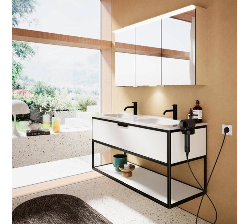 Держатель фена Burgbad Vry подвесной черный матовый ACJW001