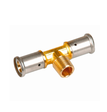 Тройник пресс латунный HENCO 26х1/2х26 НР 14P-260426