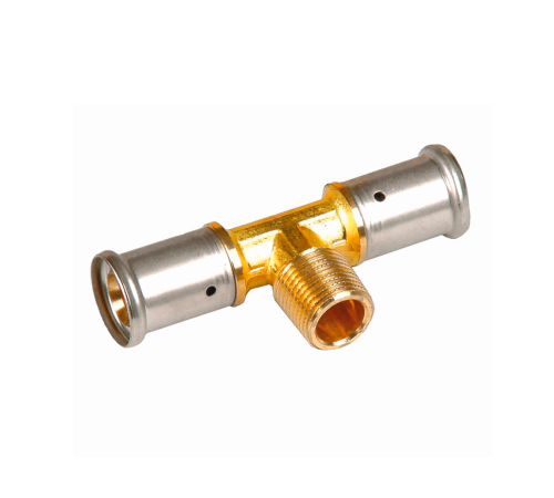 Тройник пресс латунный HENCO 26х1/2х26 НР 14P-260426