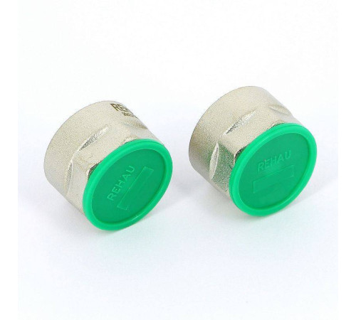 Соединитель обжимной REHAU RAUTITAN stabil 16.2x2.6 мм - 3/4 EK никелированный 266452-003