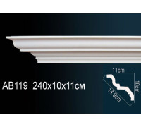 Карниз потолочный полиуретановый Perfect 85x85x2000 мм AB119