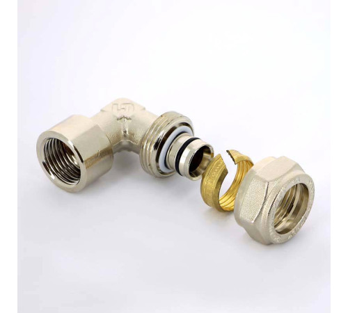 Угольник обжимной Tiemme 26х1 внутренняя резьба никелированный 1600052