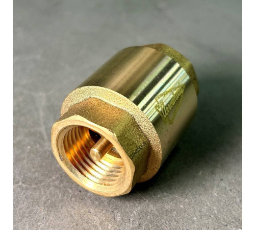 Клапан обратный STOUT пружинный с латунным затвором 1/2 ВВ CV151001