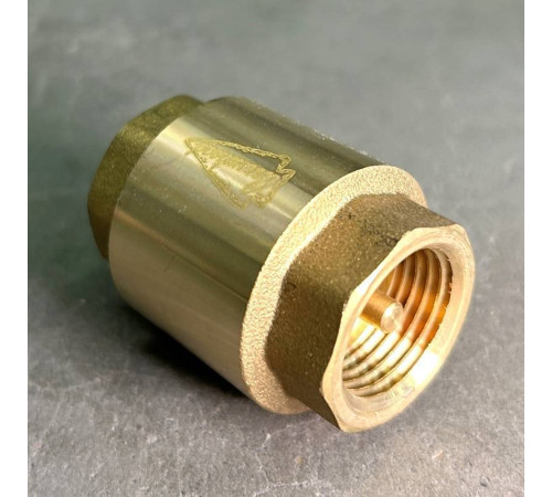 Клапан обратный STOUT пружинный с латунным затвором 1/2 ВВ CV151001