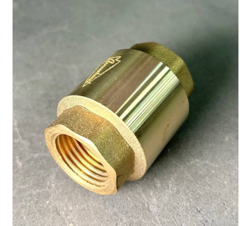 Клапан обратный STOUT пружинный с латунным затвором 1/2 ВВ CV151001