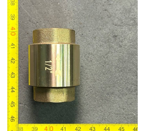 Клапан обратный STOUT пружинный с латунным затвором 1/2 ВВ CV151001