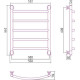 Полотенцесушитель водяной Сунержа Галант+ 500x600 мм без покрытия 00-0200-6050