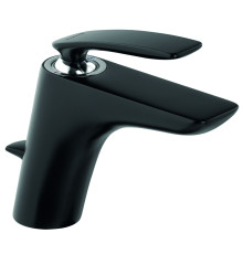 Смеситель для раковины Kludi Balance 100 мм со сливным гарнитуром черный 520238775