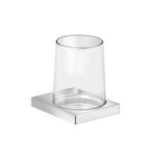 Стакан с держателем Keuco Edition 11 86х105х114 мм хром/прозрачный 11150 019000