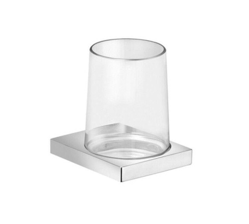 Стакан с держателем Keuco Edition 11 86х105х114 мм хром/прозрачный 11150 019000