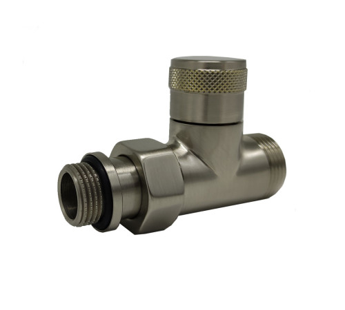 Вентиль запорный прямой SR Rubinetterie Tondera 1/2x3/4E матовый никель 0675-1500NSE0