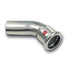 Отвод 45° из углеродистой стали пресс SANHA-Therm 22 мм ВПр-НПр 12404022